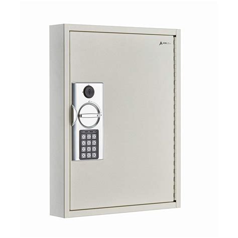 60-key steel heavy-duty digital lock key cabinet white|AdirOffice 60.